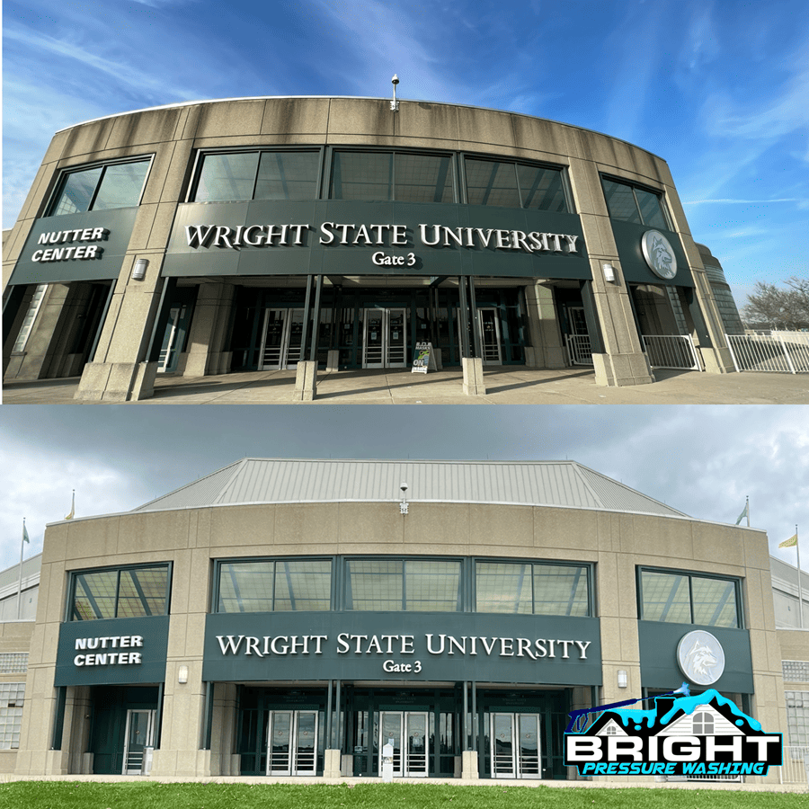 Commercial pressure washing for wright state university