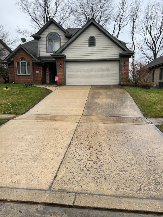 Driveway washing