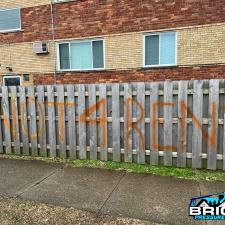 Graffiti Removal and Wood Fence Cleaning in Dayton, OH 2