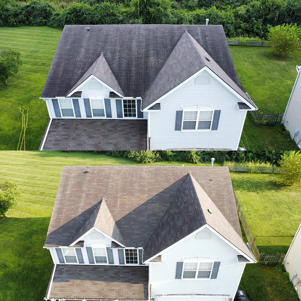 Roof cleaning and house washing in fairborn ohio